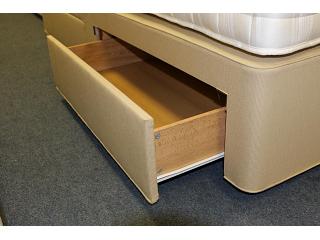 New,3ft Single (90cm) Hypnos,Divan Bed Base with 2 Storage Drawers
